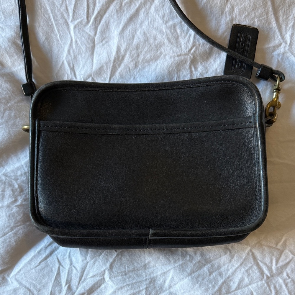 Vintage Coach 9925 Carnival Bag 1994 Black genuine leather